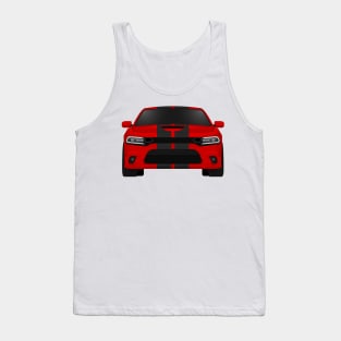 Charger Scat Tor-red + black stripes Tank Top